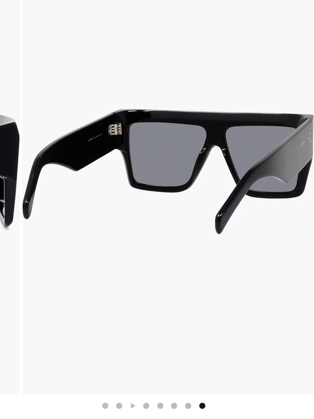 BRAND NEW- CELINE Bold Black 3 Dot Square Sunglasses